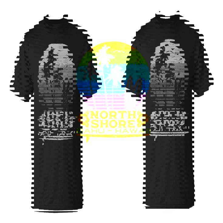オアフ島ノースショア ハワイお土産サーフィンスタイル Tシャツ