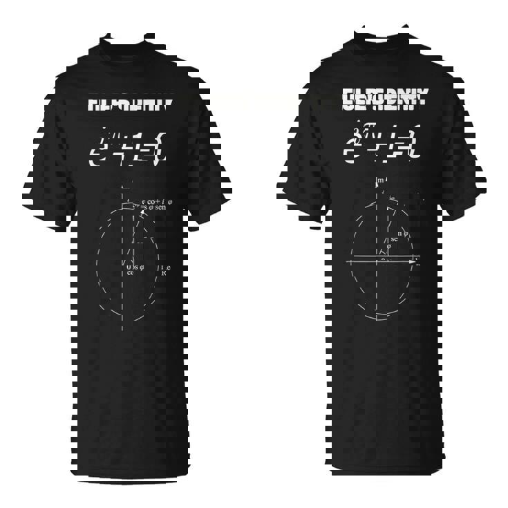 オイラーのアイデンティティ数学方程式 Tシャツ