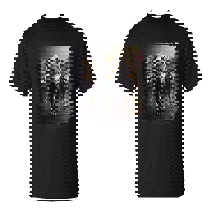 オオカミの部族 野生動物 ウルフ マウンテン Tシャツ