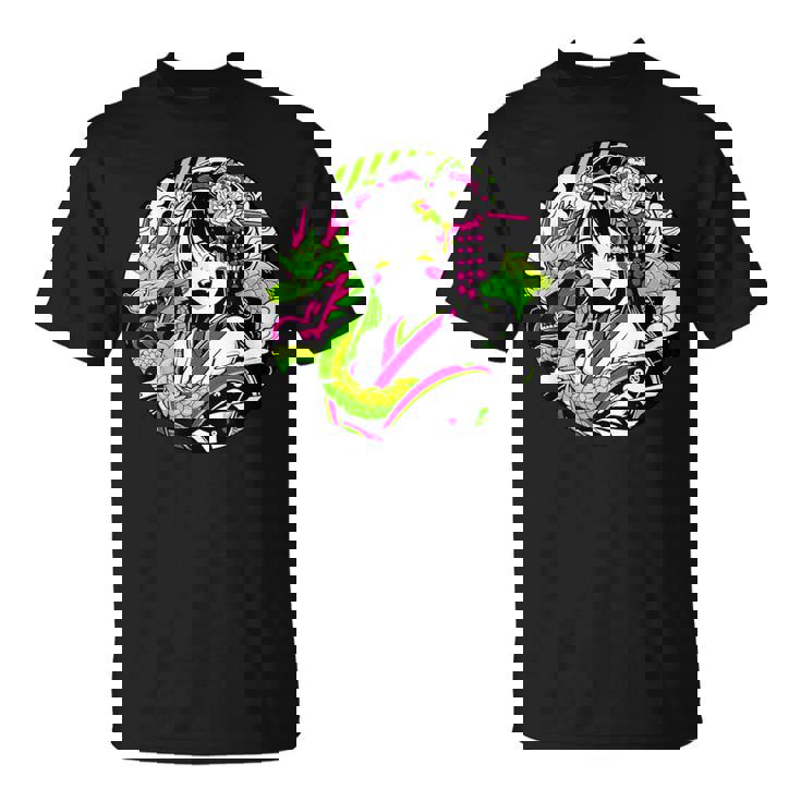 オタク愛好家のためのドラゴンボンド付きカワイイアニメ芸者 Tシャツ
