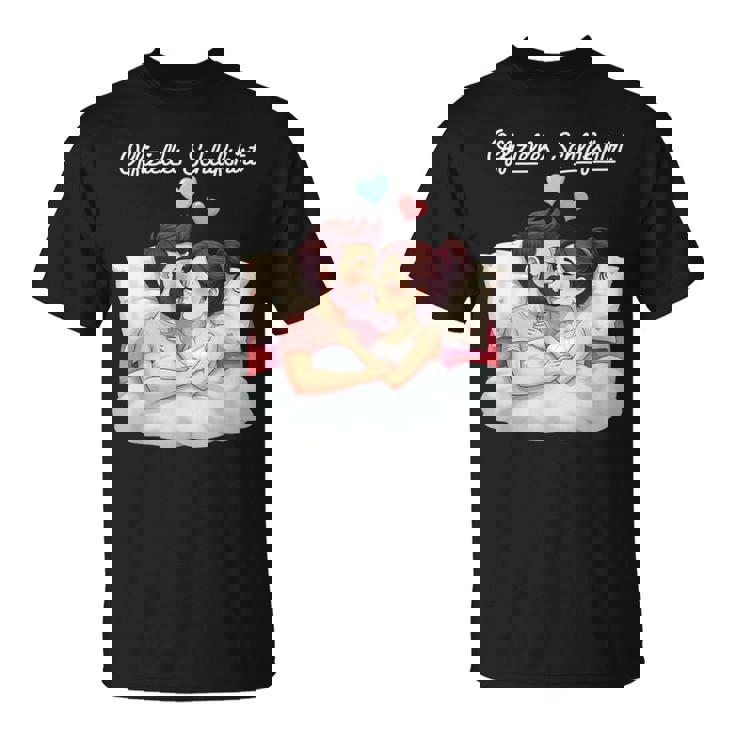 オフィシャルスリープシャツ面白いカップルロマンチックギフト Tシャツ
