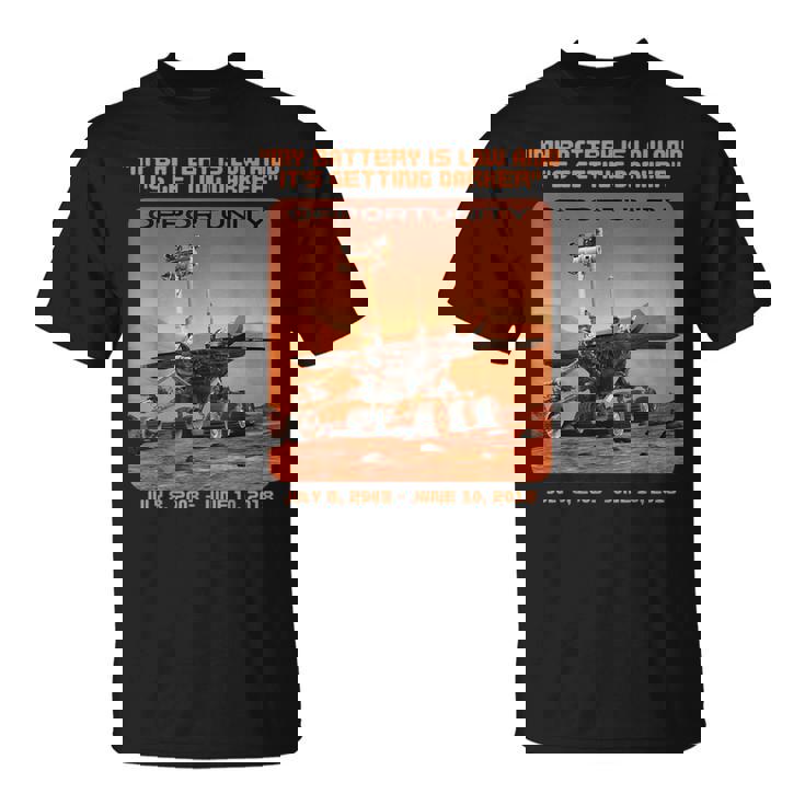 オポチュニティ 火星探査機 最後の言葉 Tシャツ