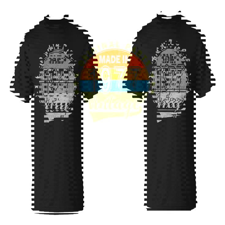オリジナルパーツ 1977年生まれ ヴィンテージ 47歳 誕生日 レトロ Tシャツ