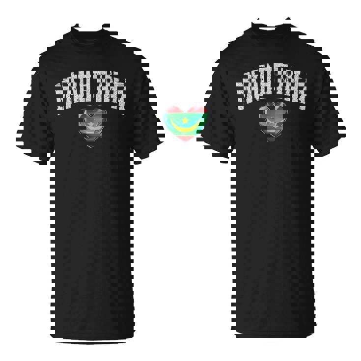オーク フラッグ ハート オブ モーリタニア エンブレム National Pride & Unity Tシャツ