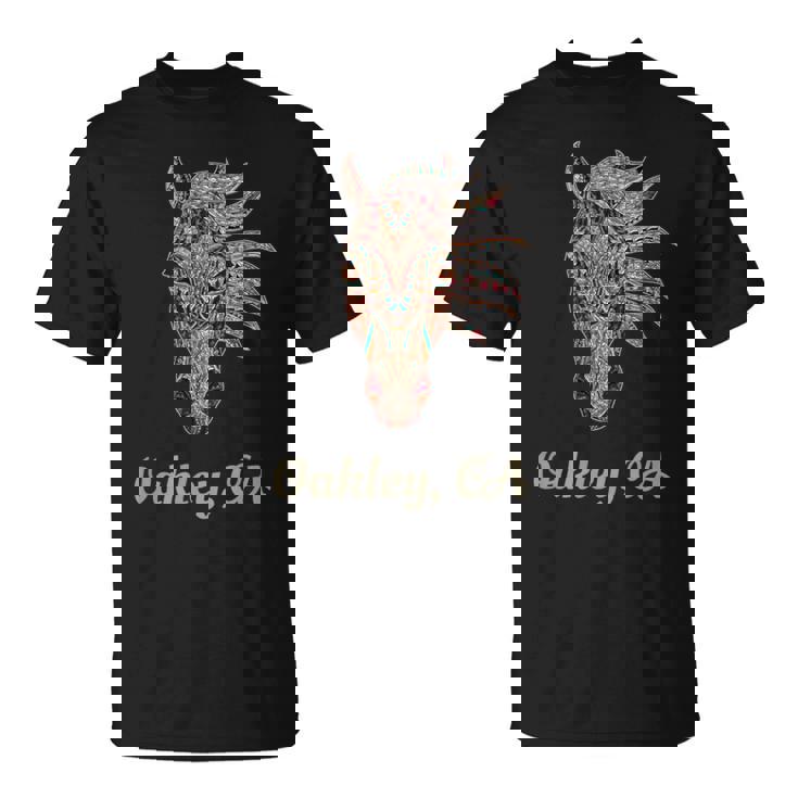 オークリー、カリフォルニア幾何学 トライバルカントリーアート Tシャツ