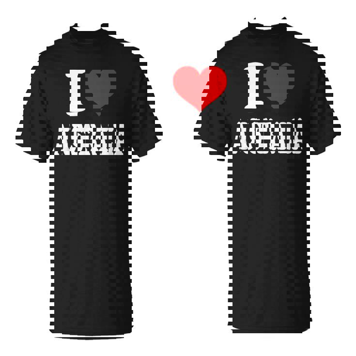 オーストラリア アイ・ハート・オーストラリア アイ・ラブ・オーストラリア Tシャツ