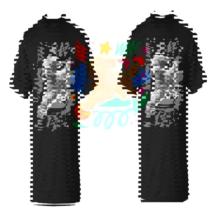 オーストラリアンラブラドゥードル 遊び心のあるデザイン犬 Tシャツ