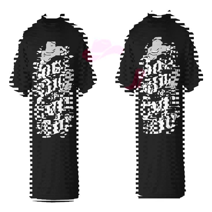 カウガールブーツ、キラキラ、カントリーミュージックギフト Tシャツ