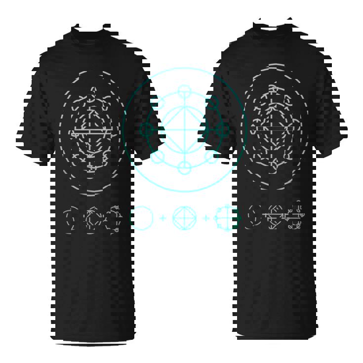 カタカムナウタヒ 三種の神器（ヤタノカガミ 八咫鏡、剣、勾玉） 神代文字 Tシャツ