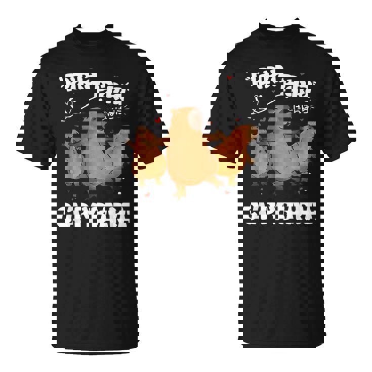 カピバラ好きファニーパラパラカピバラ Tシャツ