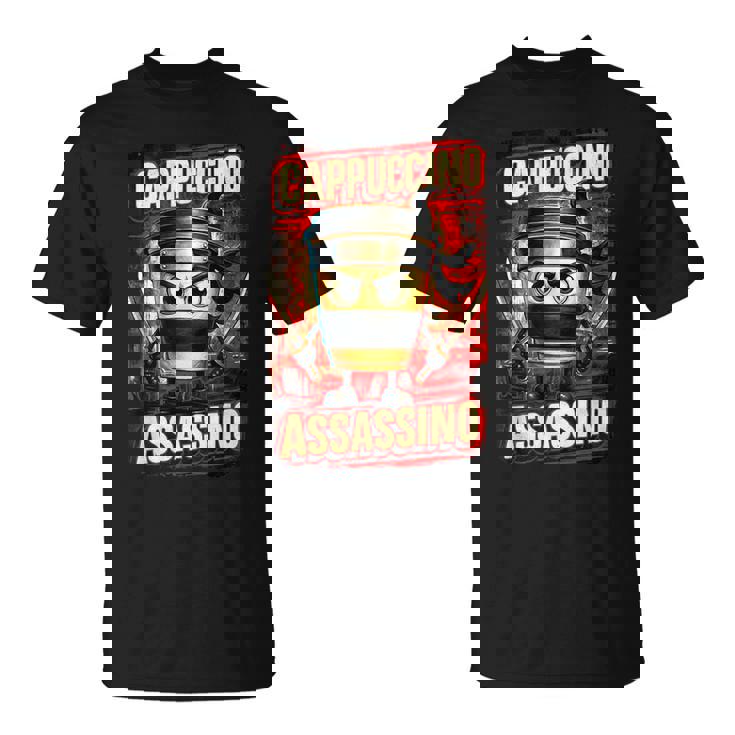 カプチーノ アサシーノ イタリアン ブレイン ミーム 日本語 忍者 Tシャツ