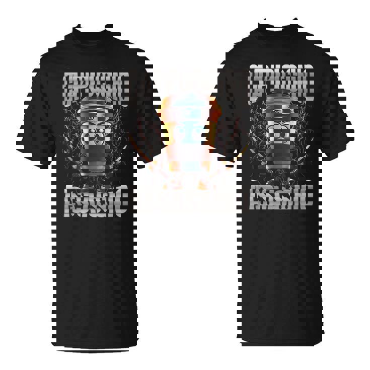 カプチーノ アサシーノ ブレイン イタリアン ブレイン ブートレッグ ミーム Tシャツ