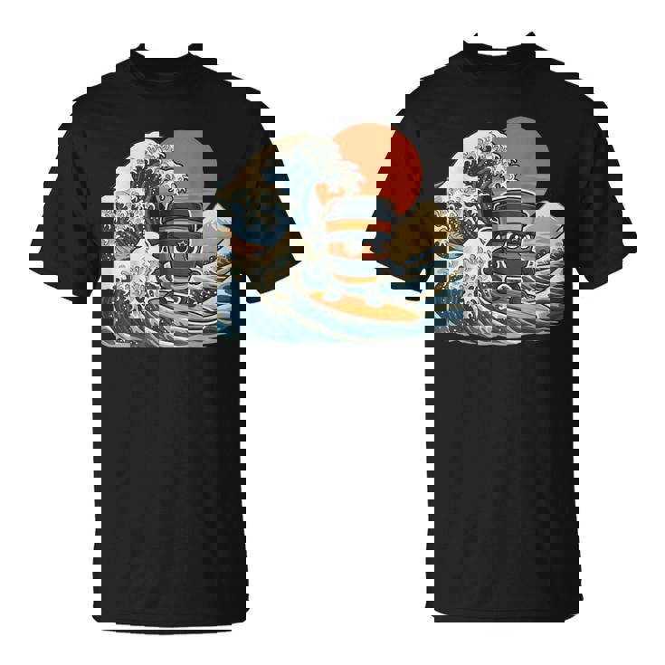 カプチーノ アサシーノ 和波 アート 忍者 コーヒー好き Tシャツ