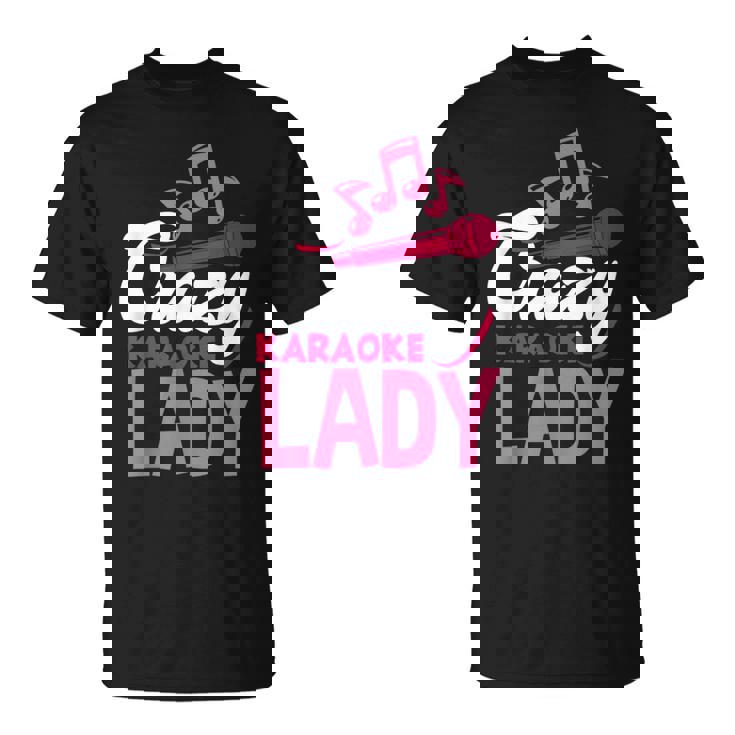 カラオケレディ おもしろ音楽好き カラオケシンガー Tシャツ