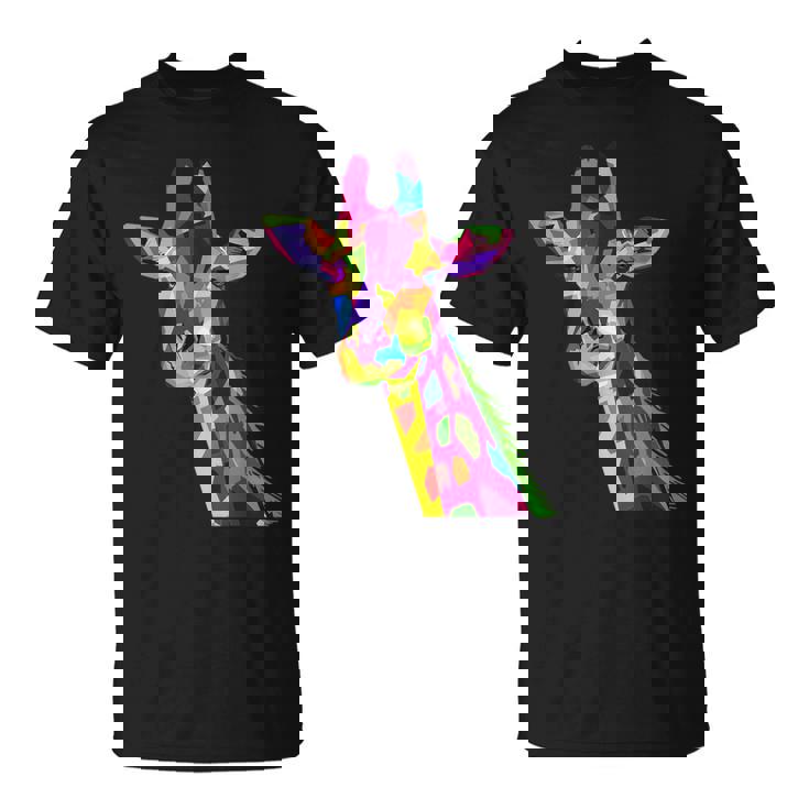 カラフルなキリン愛動物愛キリン Tシャツ