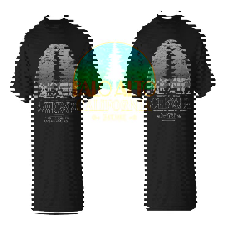 カリフォルニア州パロアルト-エルパロアルトツリー Tシャツ