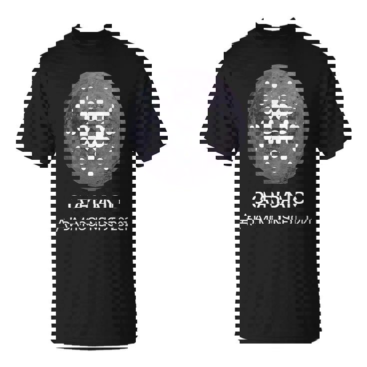 カルダノcardano暗号通貨 月へto The Moon 分散型金融 Defi ブロックチェーン Tシャツ