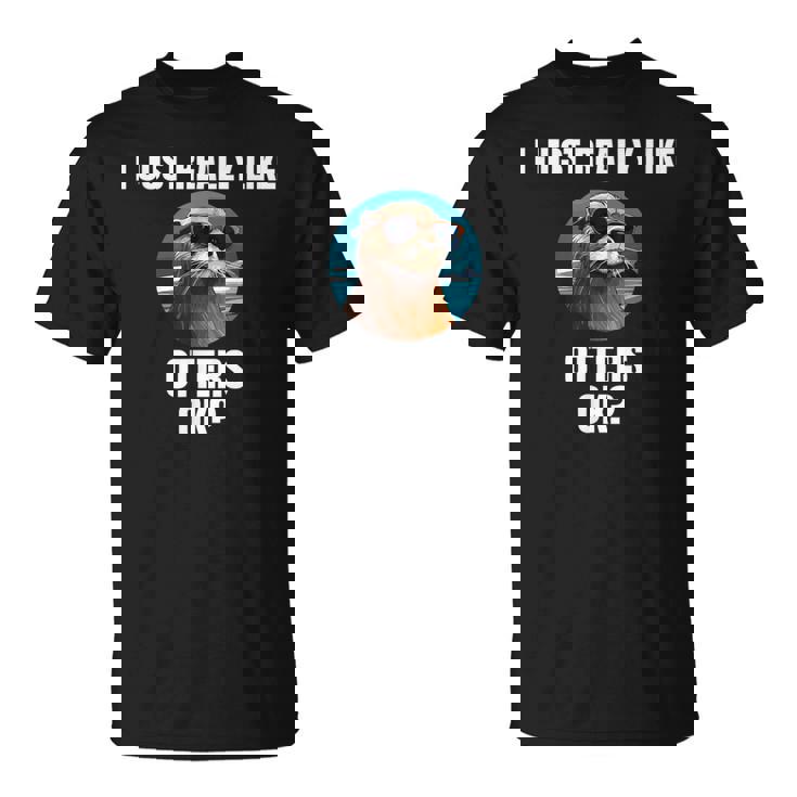 カワウソ 動物 カワウソ Tシャツ