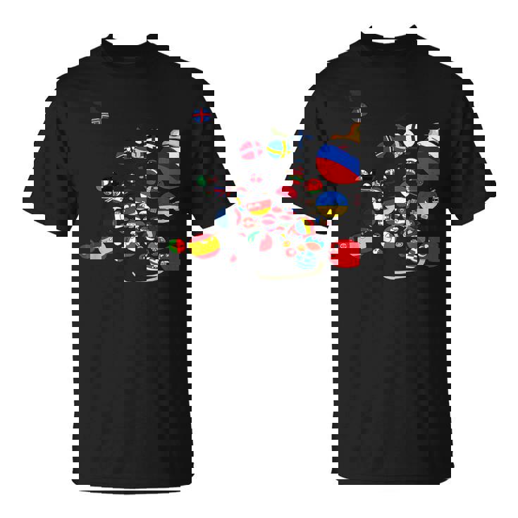 カントリーボール ヨーロッパ 面白い Tシャツ