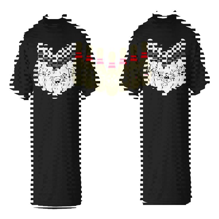 カートゥーン ボウリング 面白い 怖い ボウリング Tシャツ