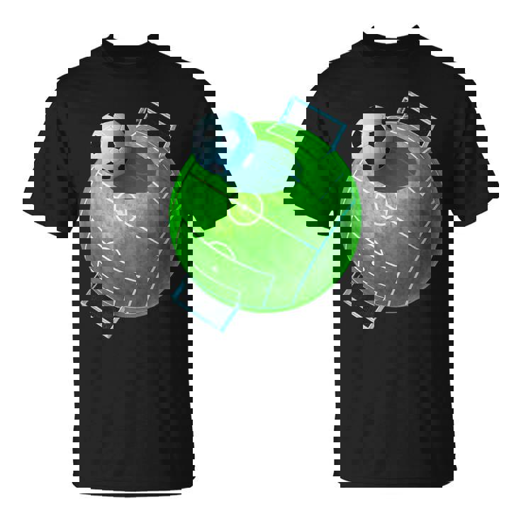 カーブ サッカーボール フィールドゴール サッカー選手 コーチ サッカーファン Tシャツ