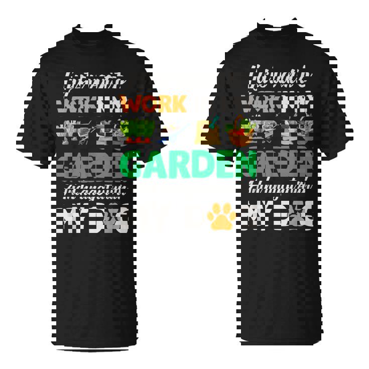 ガーデニング 犬 ペット好き 庭師 庭 ペット ギフト 植物 Tシャツ