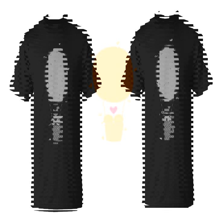 キウイフルーツバルーンで飛ぶ2羽のキウイ鳥。 Tシャツ