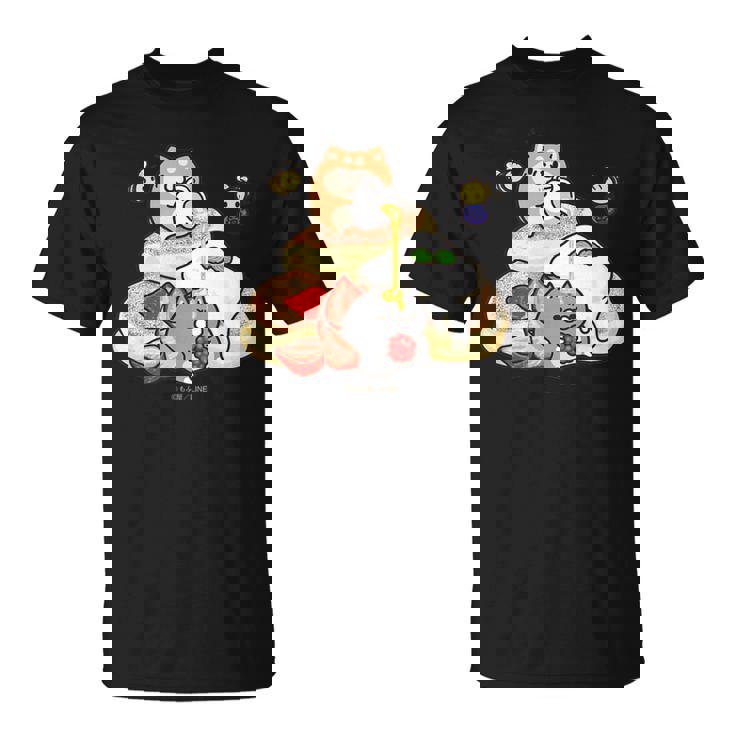 キッズ ボンレス犬とボンレス猫 パンケーキ Tシャツ