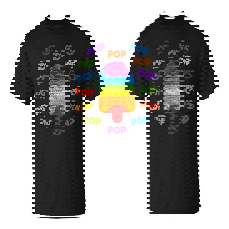 キッズポッププッシュ&ポップポップポップポップadhdストレス解消おもちゃ Tシャツ
