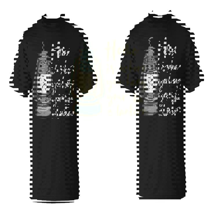 キャンプランタン 面白いキャンプ アウトドア用 ビンテージ Tシャツ