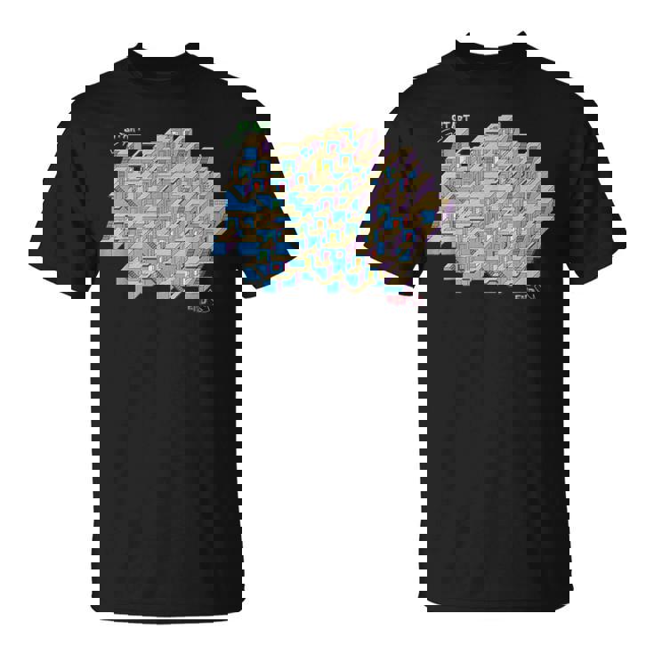 キューブ 迷路&迷路 Tシャツ