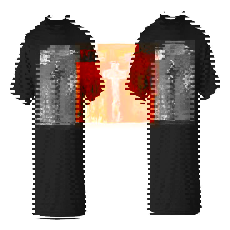 キリスト教のメッセージ イエス 十字架 愛 グラフィティ アート 絵画 Tシャツ