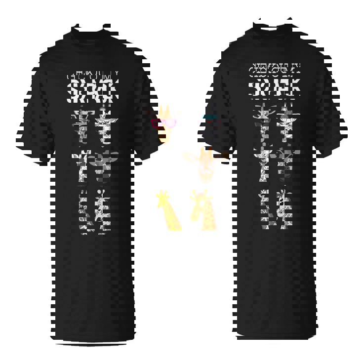 キリン オーナメント キリン グッズ アニマル プリント キリン 6 パック Tシャツ