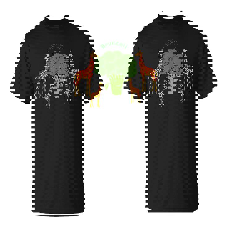 キリン ベジタリアンファミリー 食べる ブロッコリー Tシャツ