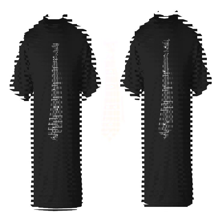 ギターの指板ネクタイ ギタリストに面白い Tシャツ