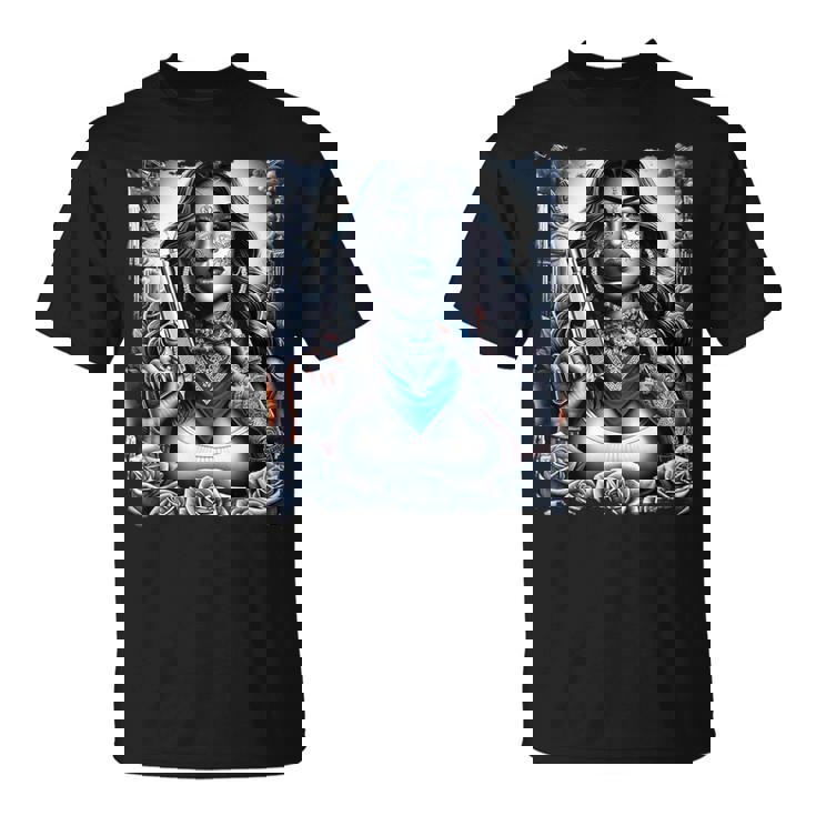 ギャングガール ヒップホップ チカーノデザイン Tシャツ