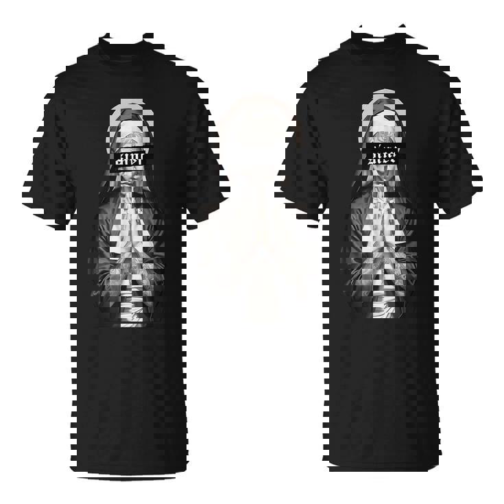 ギャングスター 修道女 入れ墨 尼僧 タトゥーアート ストリートウェア ヒップホップ Tシャツ