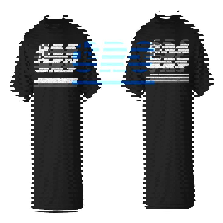 ギリシャのデザイン。フラグ付きのギリシャの衣装 Grc Tシャツ