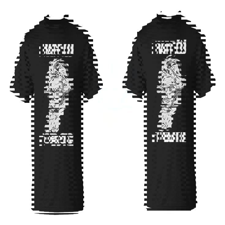 クラシック音楽 音楽家 ベートーヴェン ヴァイオリン ピアノ チェロ 練習 音楽好き おもしろ デザイン Tシャツ