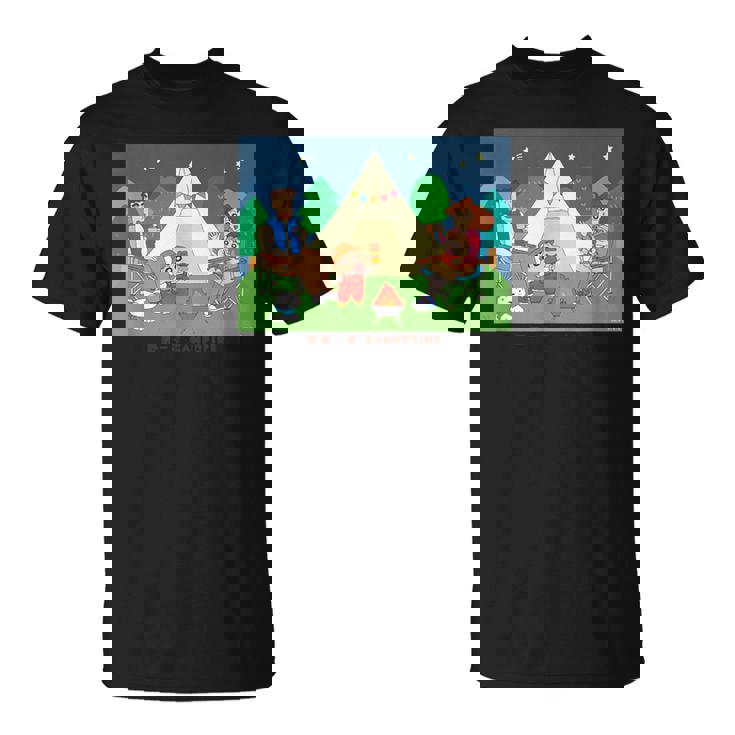 クレヨンしんちゃん 野原一家キャンプファイヤー 集合 Tシャツ