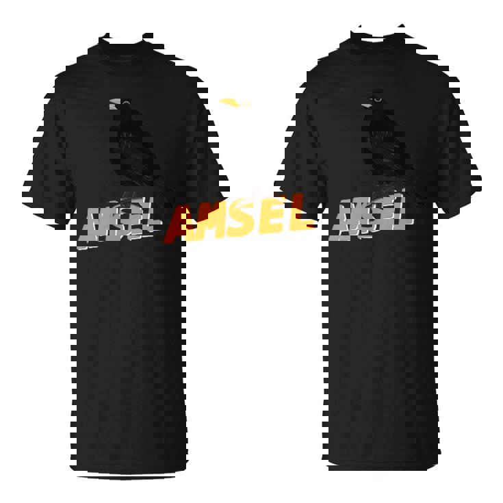 クロウタドリ 鳥 動物 図 バードウォッチング 贈り物 鳥類学者 生物学者 自然科学 Tシャツ