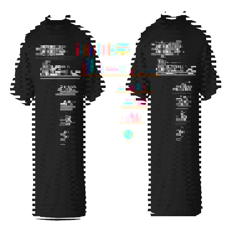 クールなアフリカの地図アート 男性 女性 アフリカの図書館読者 Tシャツ