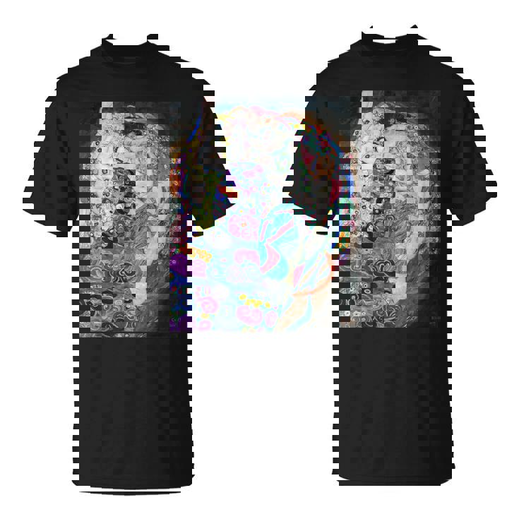グスタフ・クリムト 乙女 2 アーティスト向け Tシャツ