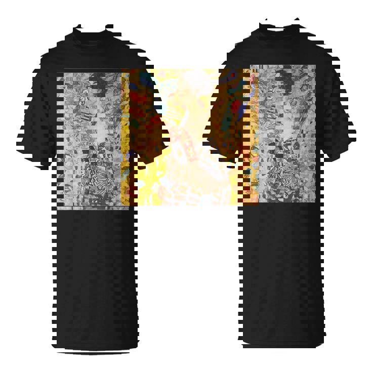 グスタフ・クリムト作「Lady With Fan」 Tシャツ