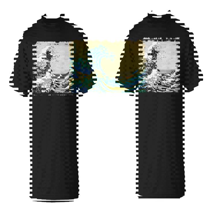 グレートウェーブ 葛飾北斎 名物 ヴィンテージアート おしゃれ Tシャツ