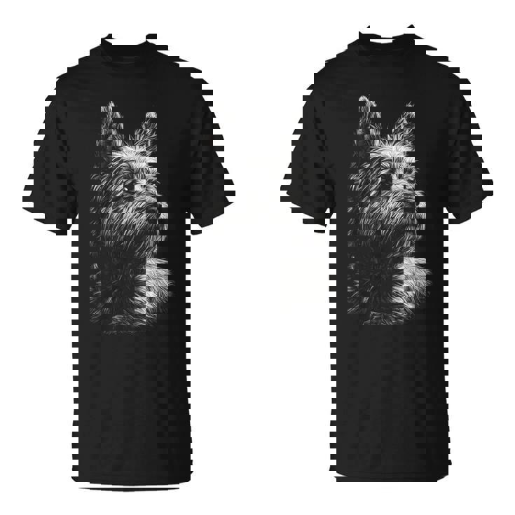 ケアンテリア 犬モチーフ ペットアート ケアンテリア Tシャツ