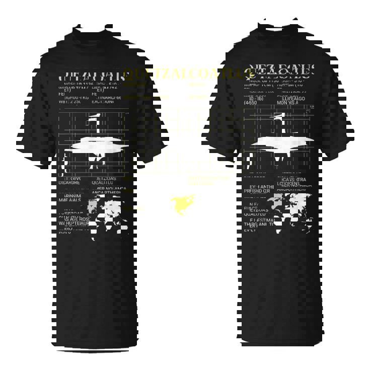 ケツァルコアトルス絶滅した巨大翼竜古生物学 Tシャツ