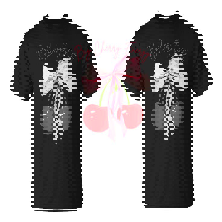 コケット さくらんぼのリボン ビッグチェリー エネルギー キュート コケット Tシャツ
