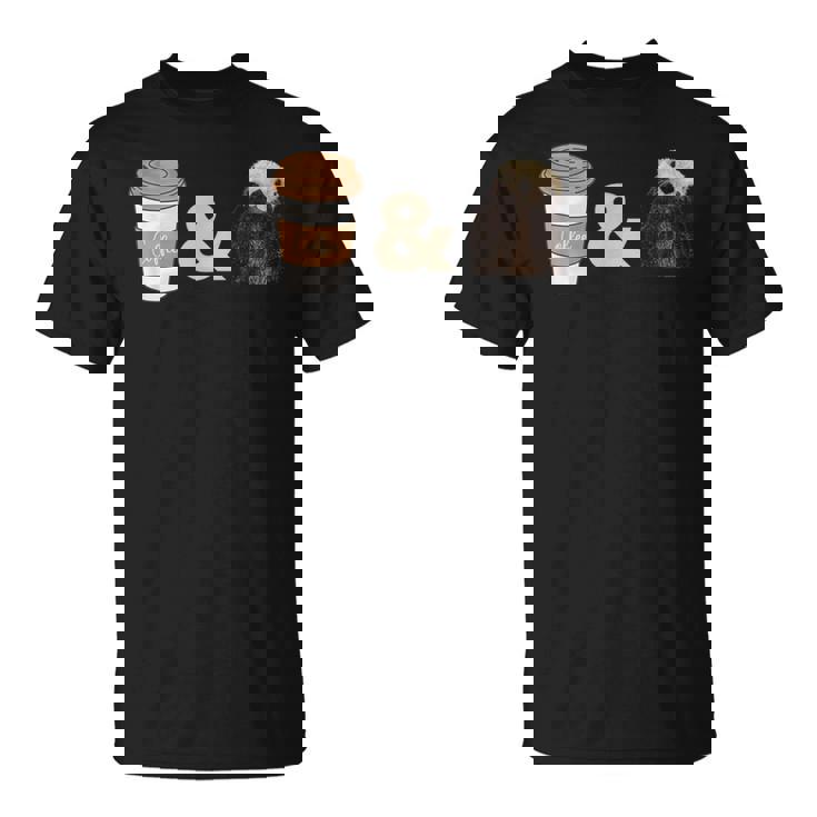 コーヒーとかわいいラッコ Tシャツ