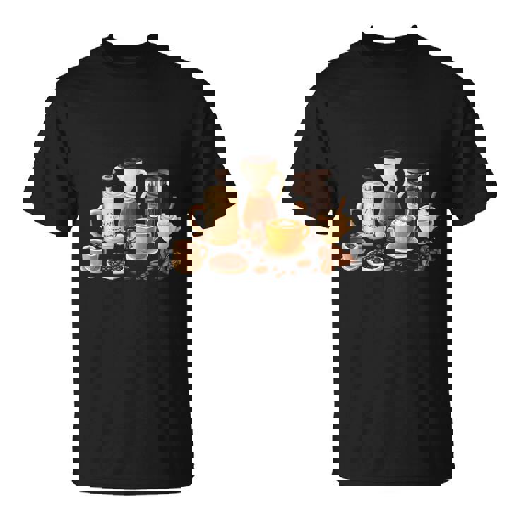 コーヒー愛好家アートギフト Tシャツ